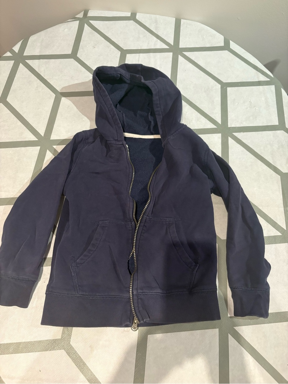 3/15$ Carter's Navy Full-Zip Hooded Sweatshirt